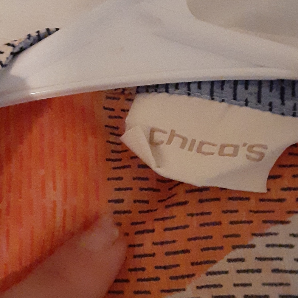 CHICO'S mesh long TOP - Picture 4 of 7